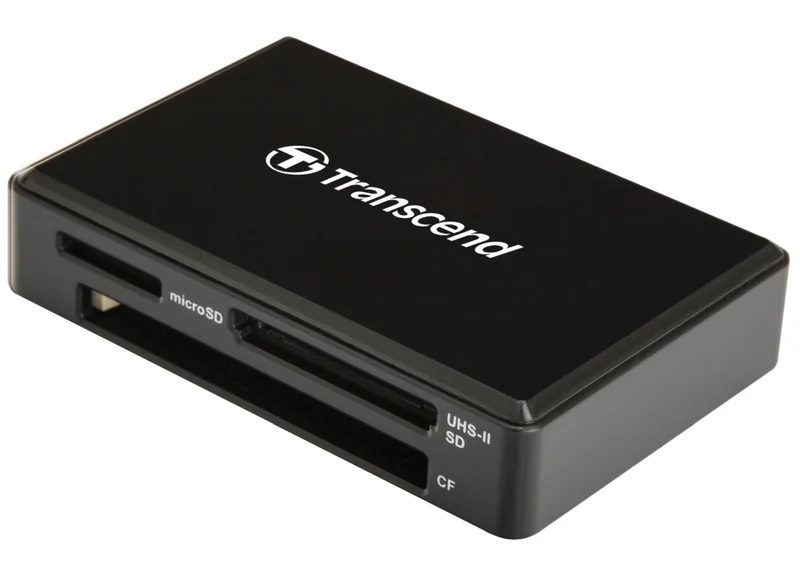 Четец за карти Transcend All-in-1 UHS-II, USB 3.1 Gen 1, черен