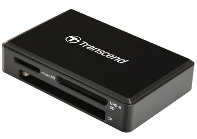Четец за карти Transcend All-in-1 UHS-II, USB 3.1 Gen 1, черен