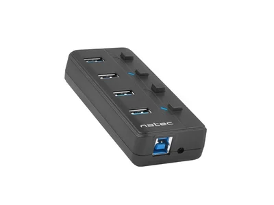 USB хъб NATEC Mantis 2 4-порта USB 3.0 с On/Off и AC адаптер