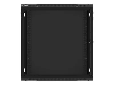 Lanberg rack cabinet 19" wall-mount 12U/600x450 for self-assembly with metal door black (flat pack)