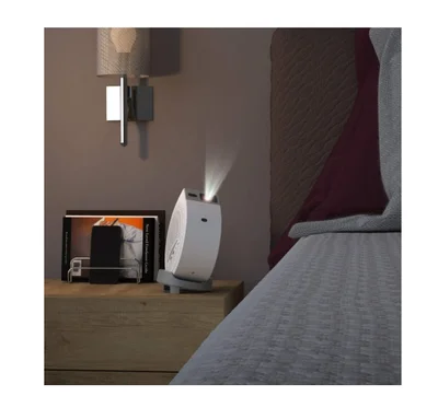 BenQ GV50 Laser Portable Projector, 1080p (1920x1080), 100K:1, 500 ANSI Lumens, 1.2X, Auto Keystone, HDMI (ARC 5.1 channel), USB-C (w/DP PD), USB, BT 5.0,  2x4W Speakers + 10W Woofer, Google TV, SmartRemote App, WiFi, 2.1kg, White