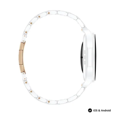 Смарт часовник HUAWEI – Watch 6 Pro Leib-L29C Ceramic Edition, 1.38" LTPO OLED, 2GB RAM, 64GB, 4G LTE, IP68/IP69/5ATM, NFC, бял