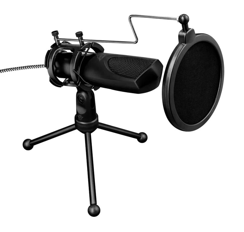 Микрофон TRUST GXT 232 Mantis, кондензаторен, USB, omnidirectional, черен