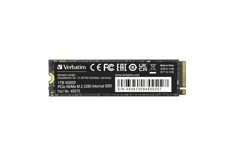 SSD диск Verbatim Vi3000 1TB M.2 NVMe PCIe Gen 3 x4
