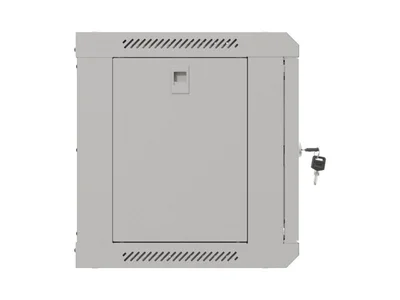 Lanberg rack cabinet 19" wall-mount 6U/540x350 (flat pack) with glass door grey