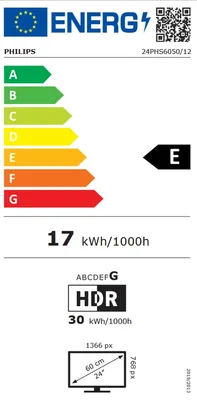 Телевизор Philips 24PHS6050/12 24" HD LED Smart
