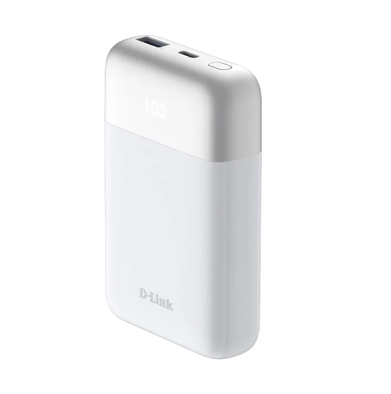 Външна батерия D-Link 10000mAh Бяла