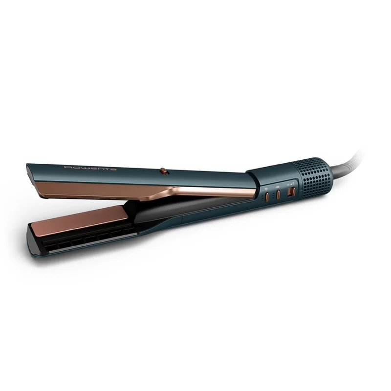Преса за коса Rowenta – SF9A20E0 Air Smooth Pro, 4 степени, йонизираща функция, кератинови керамични плочи