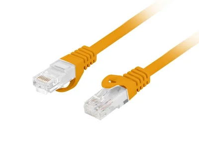Lanberg patch cord CAT.6A U/UTP LSZH CU 0.25m Fluke Passed, Orange
