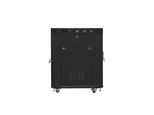 Lanberg rack cabinet 19" free-standing 15U/800x1000 (flat pack) with glass door lcd black v2