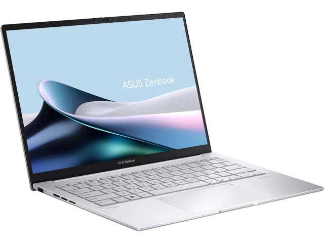 Лаптоп ASUS Zenbook UX3405CA-ST787X, 14" OLED 2880x1800 120Hz, Intel Core Ultra 9 285H, 32GB RAM, 1TB SSD, Windows 11 Pro, Silver