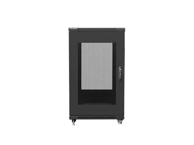 Lanberg rack cabinet 19" free-standing 22U/600x800 (flat pack) with mesh door black
