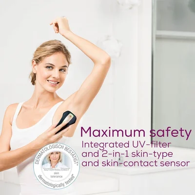 Beurer IPL 5800 PureSkin Pro Hair-remover, Auto flash, 3.1 cm2, 600 000 pulses, safe skin sensor, UV filter, 3 energy levels, black