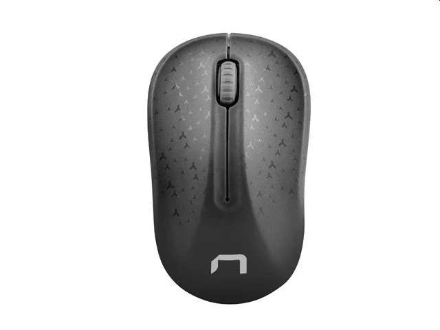 Мишка NATEC Toucan безжична 1600 DPI оптична черно-сива