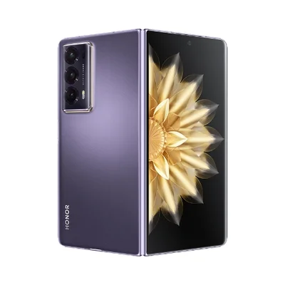 Honor Magic V2 Foldable, Purple, Veyron-N49C, 6.43", unfolded 7.92", OLED 2376x1060, unfolded 2344x2156, 5G, (3.19GHz+4x2.8GHz+3x2GHz), 16GB, 512GB, 50+50+20MP/16+16MP, 5000mAh, FPT, Android 13 + Honor Watch 4 Black+ Magic Aramid Case Black+Power Adapter