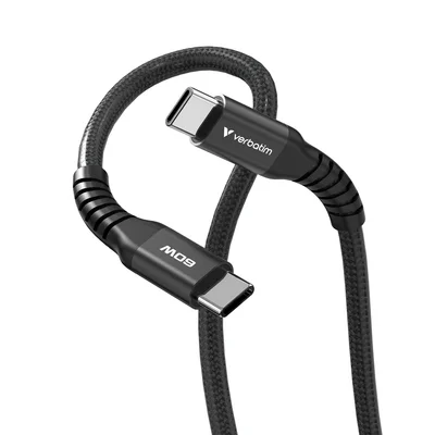 Verbatim Sync & Charge USB-C to USB-C 60W Magnetic 120 cm - Black