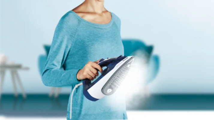 Tefal FV2838E0, Express Steam, dark blue&white, 2400W, 40g/min, shot 180g/min, AD, water tank 270 ml, Ceramic soleplate