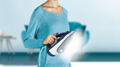 Tefal FV2838E0, Express Steam, dark blue&white, 2400W, 40g/min, shot 180g/min, AD, water tank 270 ml, Ceramic soleplate