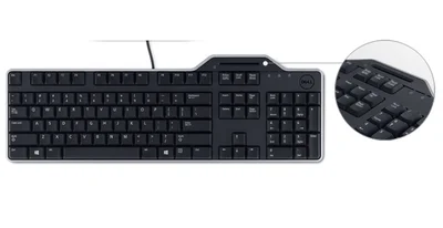 Клавиатура Dell KB813 Smartcard, USB, черен