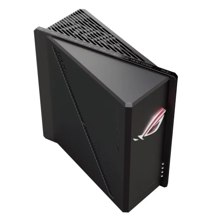 Рутер ASUS ROG Strix GS-BE18000 Tri-Band WiFi 7, 320MHz, 4096-QAM, 2.6GHz Quad-Core CPU, 256MB/2GB Flash/RAM, 8x 2.5G порта, AiProtection Pro, VPN Fusion, AiMesh