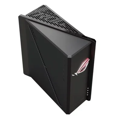 Рутер ASUS ROG Strix GS-BE18000 Tri-Band WiFi 7, 320MHz, 4096-QAM, 2.6GHz Quad-Core CPU, 256MB/2GB Flash/RAM, 8x 2.5G порта, AiProtection Pro, VPN Fusion, AiMesh