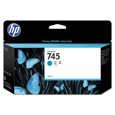 HP 745 130-ml Cyan Ink Cartridge