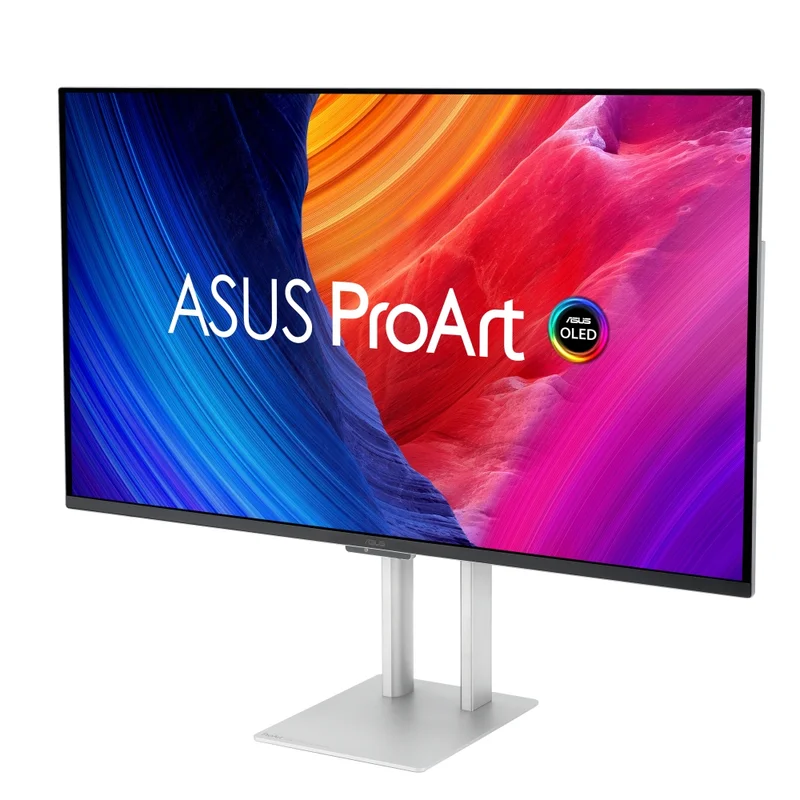 Asus ProArt Display OLED PA32UCDM Professional Monitor, 32 '', 4K UHD (3840 x 2160), QD-OLED, Ultra-slim, 240Hz, 0.1ms, Auto Calibration, HDR-10, HLG, Dolby Vision, 99% DCI-P3, DE< 1, Thunderboltї4 PD 96W, Calman Ready, ColourSpace Integration, Ergonomic