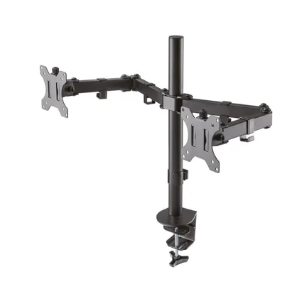 Neomounts Flat Screen Desk Mount (clamp/grommet) for 2 screens, 10"-32"