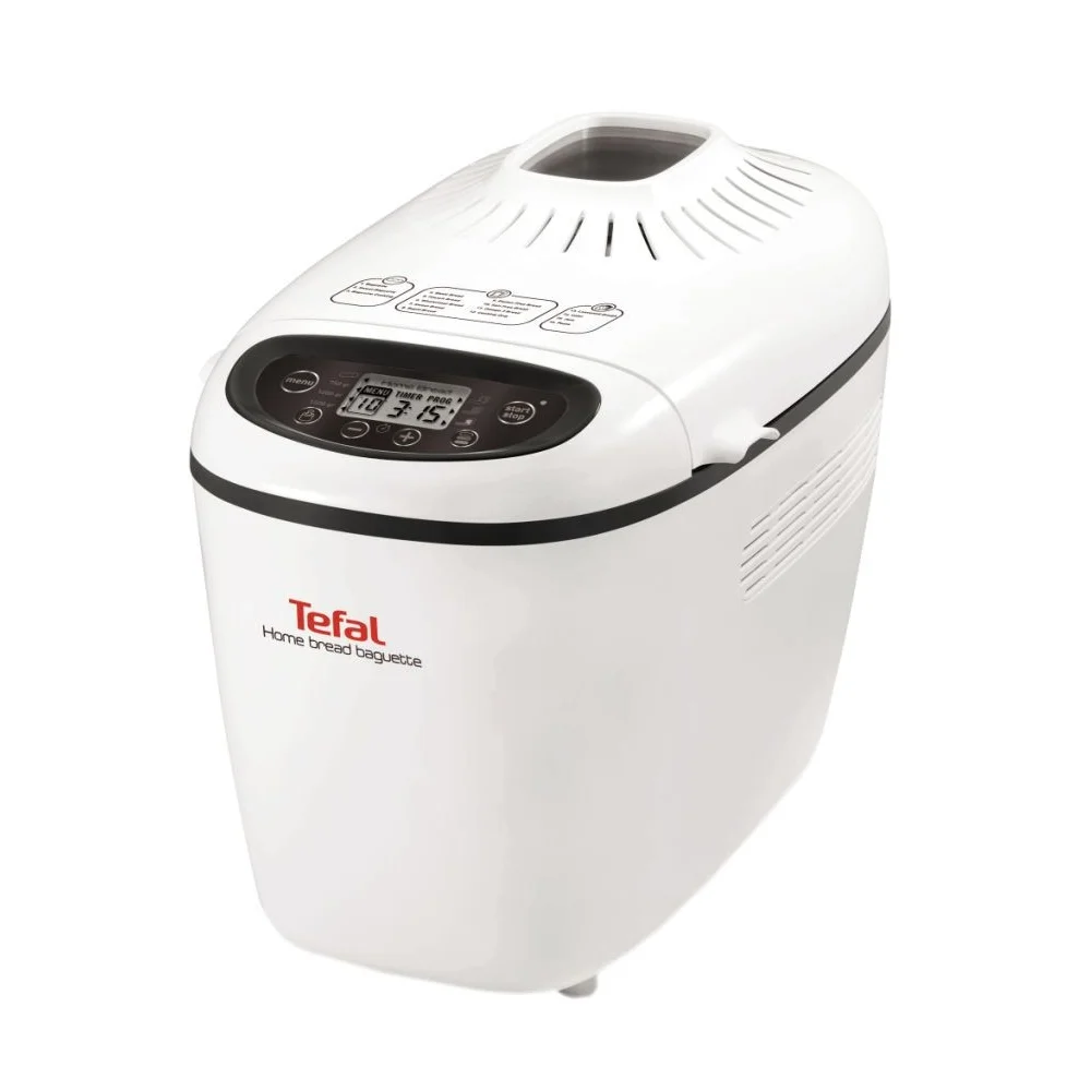 Tefal PF610138, Home Bread Baguette, Bread Maker, 1600W, 1500 g, 16 Programs, white