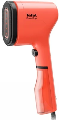 Tefal DT2022E1 pure pop, coral, 1300W, up to 20g/min, 15min heat-up, 70ml water tank, auto-off, revertible pad