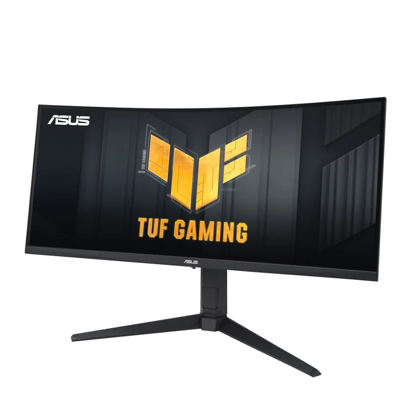 Asus TUF Gaming VG34VQL3A Curved Gaming, 34 " WQHD (3440 x 1440), 180Hz, 1500R, Curved design, Extreme Low Motion Blur, Freesync Premium Pro, 1ms (GTG),125% sRGB, DisplayHDR 400 , DisplayWidget, Black