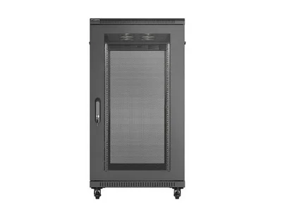 Lanberg Rack Cabinet 19" Free-Standing 22U/600X1200 (FlAT Pack) With Mesh Door Black