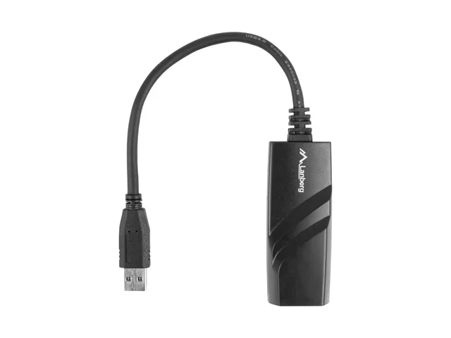 Мрежов адаптер LANBERG – USB 3.0 LAN adapter 1GB, черен