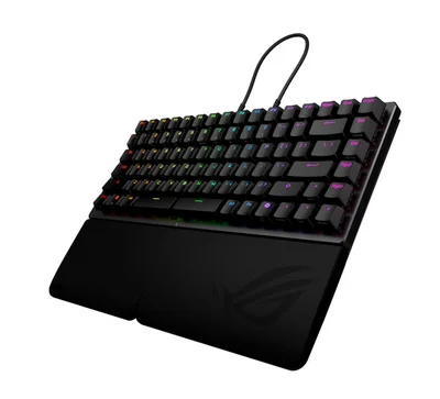 Геймърска клавиатура ASUS ROG Falcata, USB, RF Wireless, Bluetooth, RGB подсветка, черна