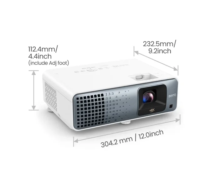 BenQ TK710STi DLP, 4K UHD (3840x2160), HDR, Ultra-fast 4ms, 10K:1, 3200 AL, 1.2x Zoom, Keystone 3D, Console Gaming, 2xHDMI, USB, RS232, Speaker 5W, eARC, Dolby Atmos, Audio out, 28dB (Eco), White