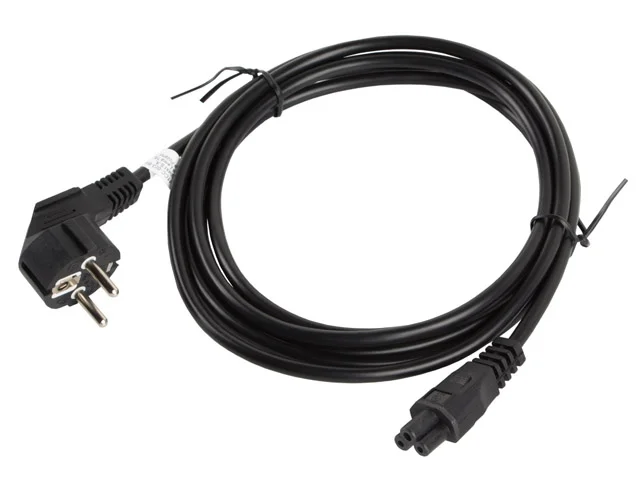 Захранващ кабел Lanberg CEE 7/7 към IEC 320 C5, 3m, черен