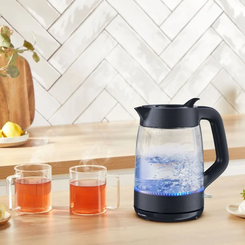 Електрическа кана Tefal – KO2G08E0 Morning Glass, 1.7 л, 2000W, черна