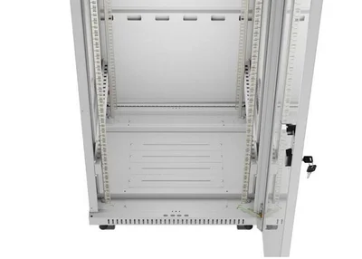 Lanberg Rack Cabinet 19" Free-Standing 42U/600X600 (FlAT Pack) With Glass Door LCD Grey V2