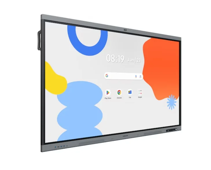 Samsung Interactive E-Board WA65FP 65" All-in-One Video Android OS 4K Digital Flipchart TOUCH 48MP Camera Wi-Fi, Black