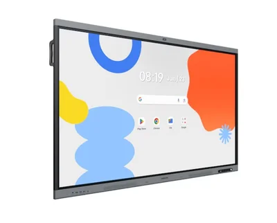 Samsung Interactive E-Board WA65FP 65" All-in-One Video Android OS 4K Digital Flipchart TOUCH 48MP Camera Wi-Fi, Black