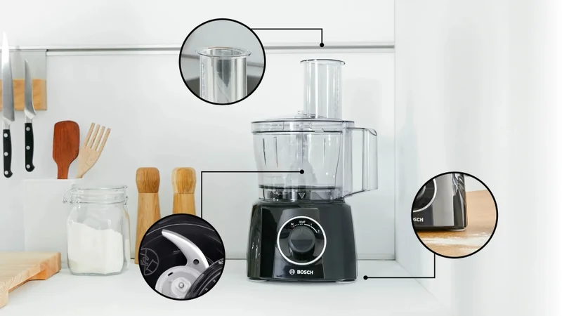 Кухненски робот Bosch MultiTalent 3 MCM3231B, 800W, 2.3l, черен