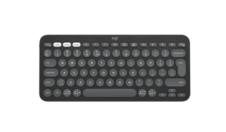 Logitech Pebble Keys 2 K380s - TONAL GRAPHITE - US INT'L - BT - N/A - INTNL-973 - UNIVERSAL