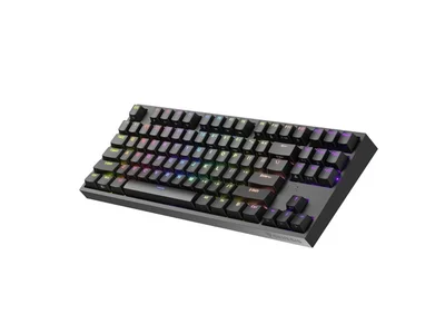 Геймърска клавиатура Genesis Thor 404 TKL Black RGB, US Layout, Yellow Switch