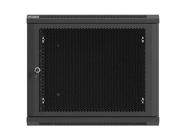 Lanberg rack cabinet 19" wall-mount 9U / 600x600 for self-assembly (flat pack), black