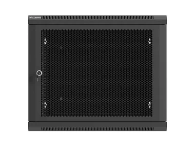 Lanberg rack cabinet 19" wall-mount 9U / 600x600 for self-assembly (flat pack), black