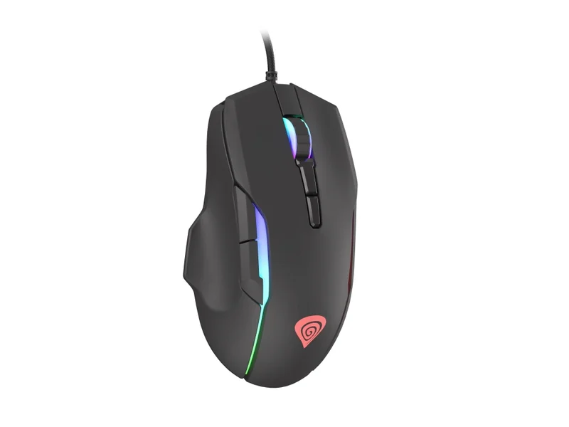 Геймърска мишка Genesis Xenon 220, 6400 dpi, оптична, RGB подсветка, 7 бутона, черна