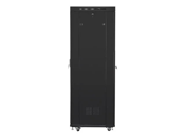 Lanberg rack cabinet 19" free-standing 42U/800x800 (flat pack) with glass door lcd black v2