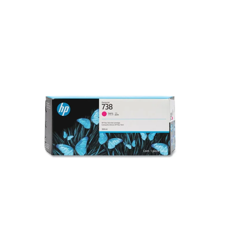 HP 738 300-ml Magenta DesignJet Ink Cart