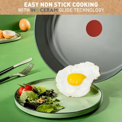 Комплект тигани Tefal C4279132 Renew On Hippo Iron с керамично покритие, 3 броя