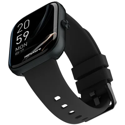 HiFuture Lume Black, 1.85 " IPS, Powered by Dual Core, Aerospace-Grade Ultra Light Aluminum Frame, Bluetooth Call, 3D User Interface, 1ATM Waterproof, 24/7 True Heart Rate & Blood Oxygen Sensor, 100+ Sports Mode, Up to 7 days daily use